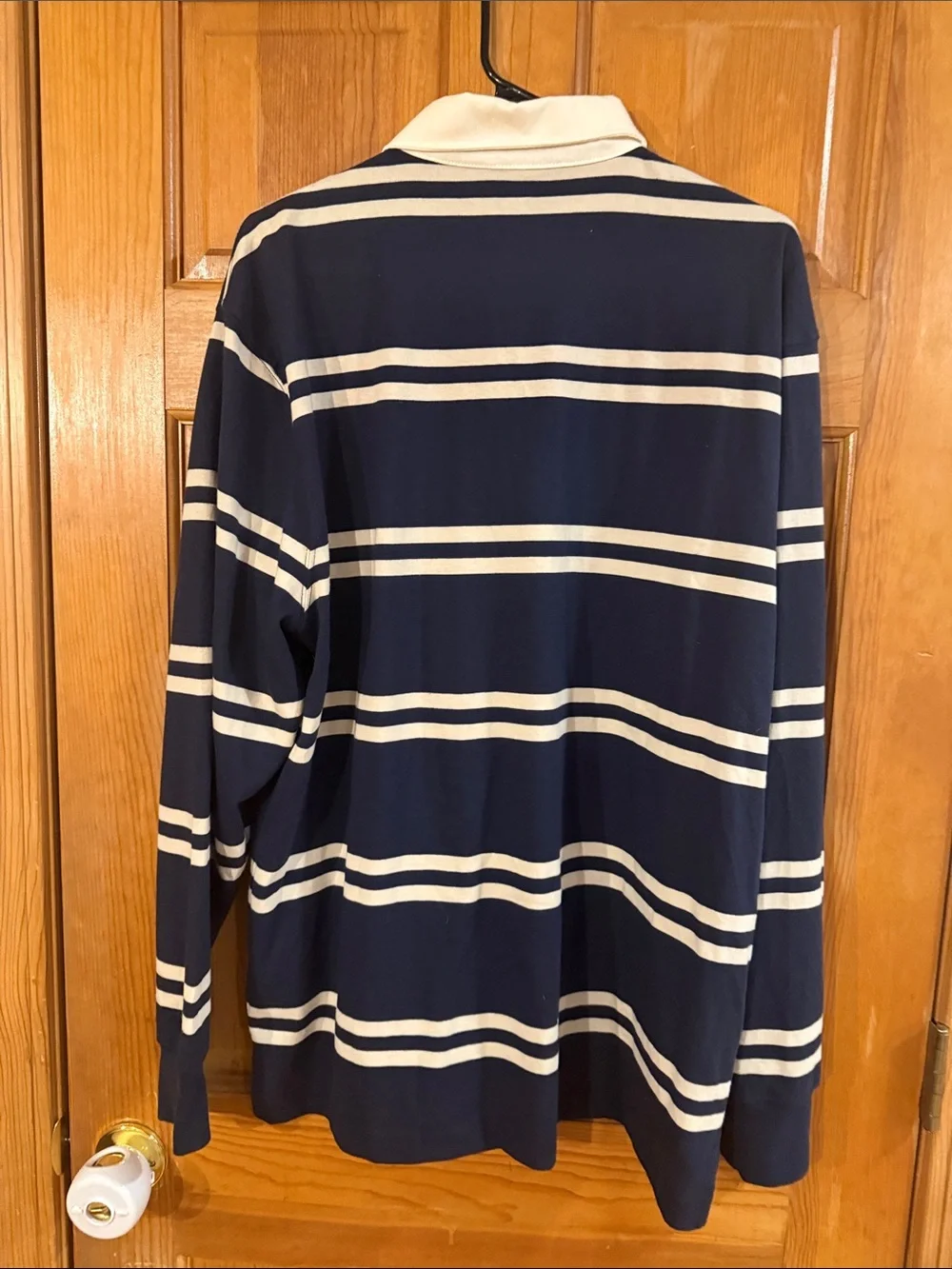 J.Crew polo rugby long sleeve shirt size large.